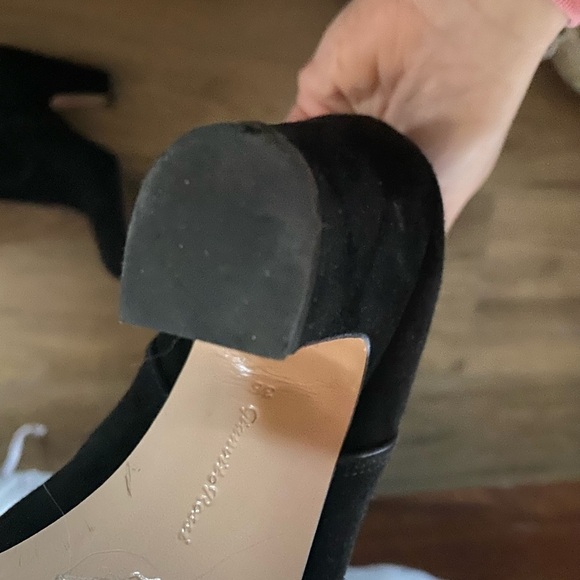 Gianvito Rossi / black Suede western heeled Ankle boots booties 36 6 - Picture 4 of 6